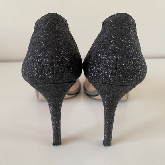 🇮🇹 Made in Italy - Gianvito Rossi Leather | PVC Glitter Plexi Pumps - Picture 5 of 17